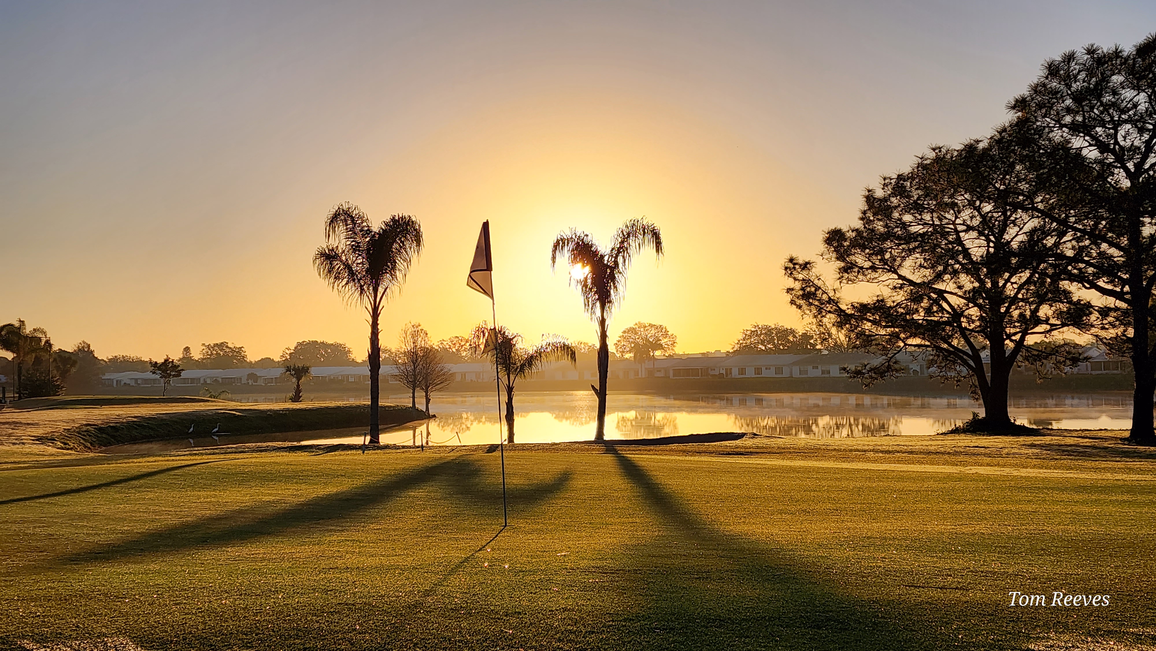 Sunrise at the golf course